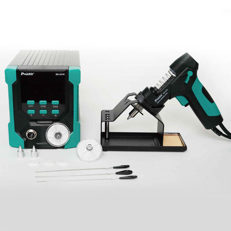 Pro'sKit SS-331NH Digital Display Automatic Electric Desoldering Station 160W 220-240V H-Type Plug Built-in Vacuum Pump