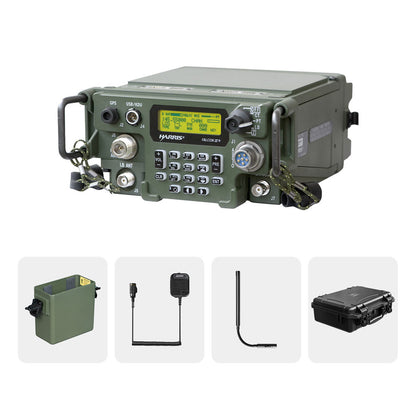 FCS PRC 117G All-metal Backpack Radio Dual-Mode Full-Duplex Mesh Radio 20W UHF&VHF Transmission FM Radio