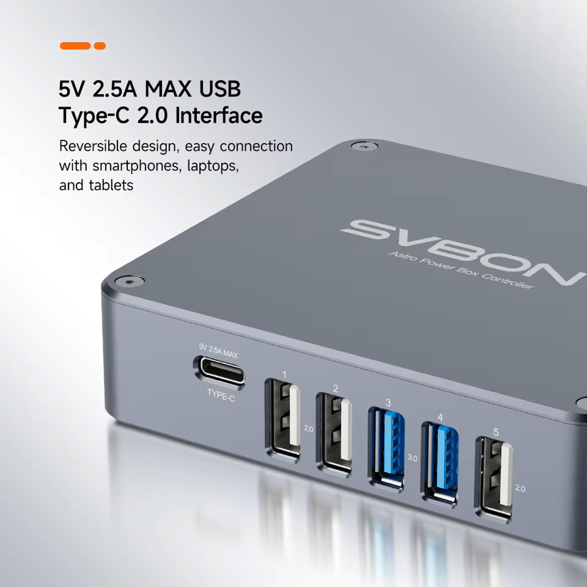 SVBONY SV241 Pro Astronomical Power Controller USB3.0 DC Type-C Telescope Power Management Box