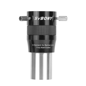 SVBONY SV216 Barlow Lens 4-Element Fully Multi-Coated 1.25-Inch for Astronomical Telescope