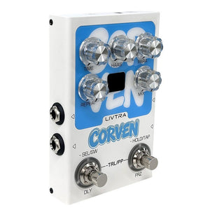 LIVTRA Corven Professional Stereo Delay Electric Guitar/Bass Effects Pedal Built-in 9 Classic and Modern Algorithms