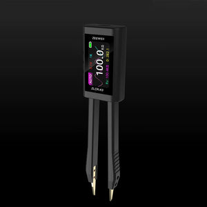 ZEEWEII ZLCR-K3 High Precision Portable LCR Tweezers Digital Bridge Resistance/Inductance/Diode Tester with 1.47-Inch Screen