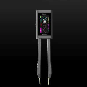 ZEEWEII ZLCR-K3 High Precision Portable LCR Tweezers Digital Bridge Resistance/Inductance/Diode Tester with 1.47-Inch Screen
