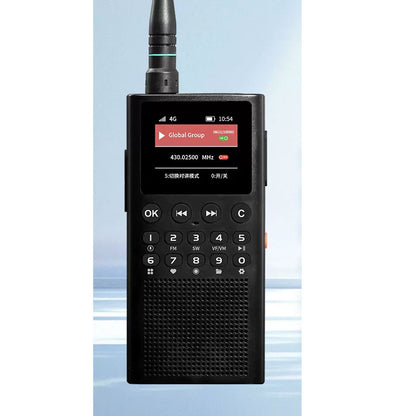 HamGeek WT2 400-470MHz Global Walkie Talkie TEF6686 FM/MW/SW Full Band Radio Receiver 4G+WiFi Dual Mode Networking