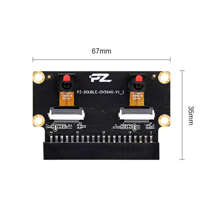 PZ5640-D OV5640 Binocular Camera Module 5MP 2592x1944 Fixed-Focus Camera for Zynq MPSoC Development