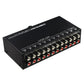 LYNEPAUAIO B002 RCA Audio Switcher 10 Input 2 Output Stereo Signal Selector Passive Lossless