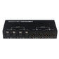 LYNEPAUAIO B083 2 In 2 Out Fully Balanced Audio Switcher XLR Stereo Selector with Volume Control