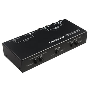 LYNEPAUAIO B084 2 In 2 Out Fully Balanced XLR Audio Switcher Passive Stereo Selector with Mute Button