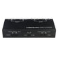 LYNEPAUAIO B084 2 In 2 Out Fully Balanced XLR Audio Switcher Passive Stereo Selector with Mute Button