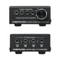 LYNEPAUAIO B003 4 In 4 Out Mini Audio Switcher 3.5mm Headphone Speaker Selector Synchronized Output