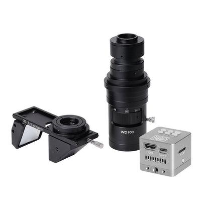 HY-6120s Real 4K UHD 3D Microscope Camera 200X Parfocal Lens Industrial Electronic Digital Microscope for PCB Soldering