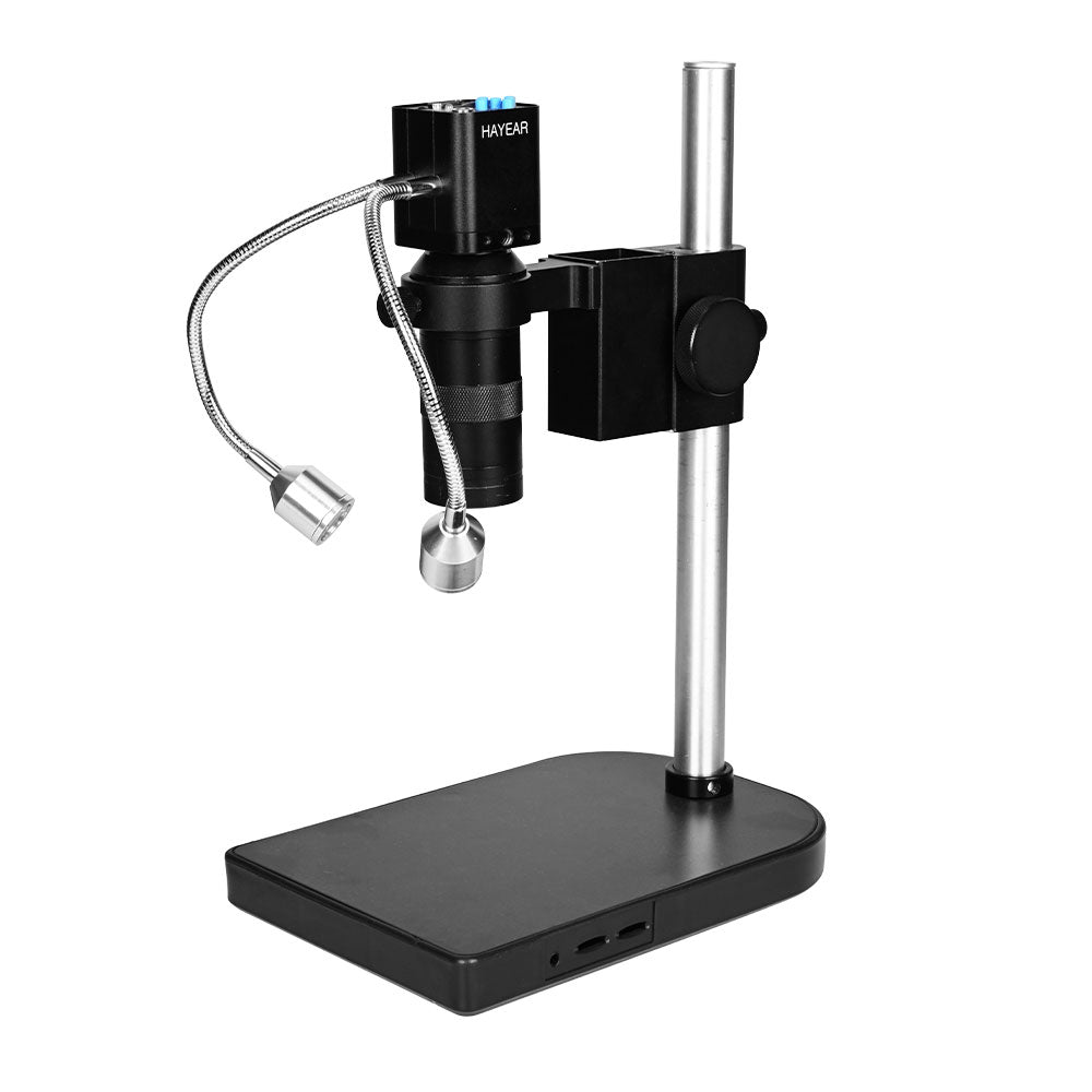 HY-5199 HD Digital Microscope Camera 16MP HDMI-compatible Video Microscope 150X Lens for PCB Soldering and Repairing