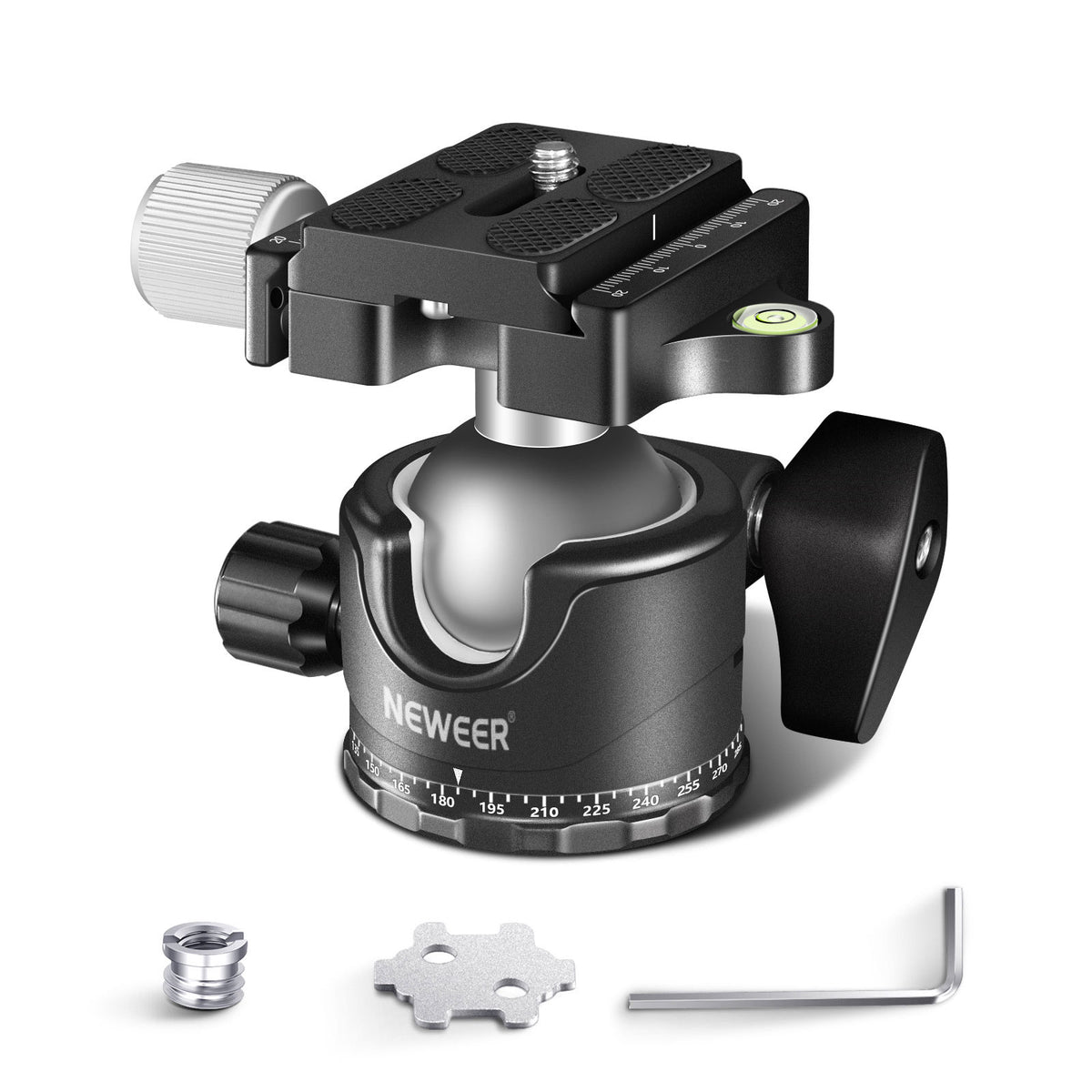 NEEWER GM36 36MM Aluminum Alloy Panoramic Low Profile Camera Tripod Ball Head 3.8-inch Universal Gimbal
