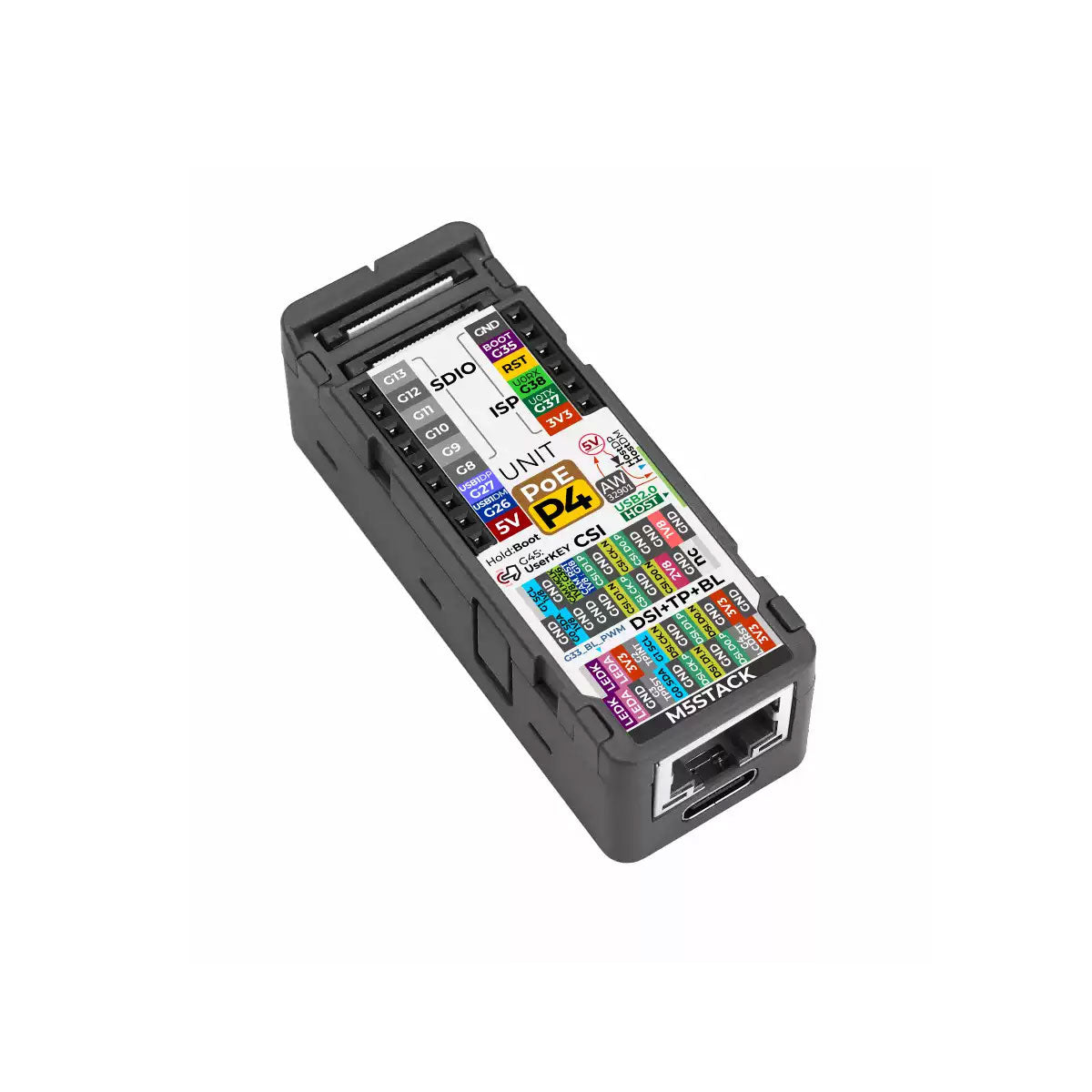M5Stack Unit PoE P4 ESP32-P4 High Performance PoE Ethernet Embedded Controller 16MB Flash 32MB PSRAM for IoT Projects