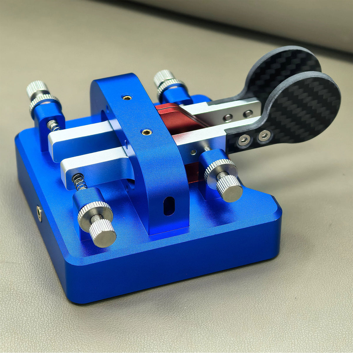 HamGeek MK-07 Automatic CW Key Dual Paddle CW Trainer Shortwave Radio Morse Coed Key 3.5MM Interface