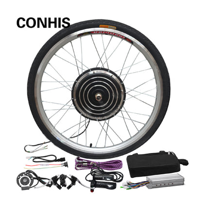 36V 500W Electric Bicycle Conversion Kit Striped Type 26'' Front Wheel E-Bike Conversion Kit