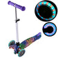 Adjustable Kids Scooter For Children With 3 LED Wheels Fun Design Adjustable Height Hot
