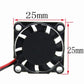4 Pcs 12V Cooling Fan Brushless DC Cooler Fan Printer 2-Pin 25x25x7mm