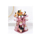 360° Rotating Makeup Organizer Adjustable Multi-tiered Cosmetic Storage Brush Jewelry Holder