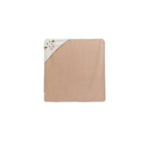 Baby Hooded Bath Towel Cotton Baby Hooded Towel Cape Towel Soft Cartoon Wrap Blanket 90x90cm