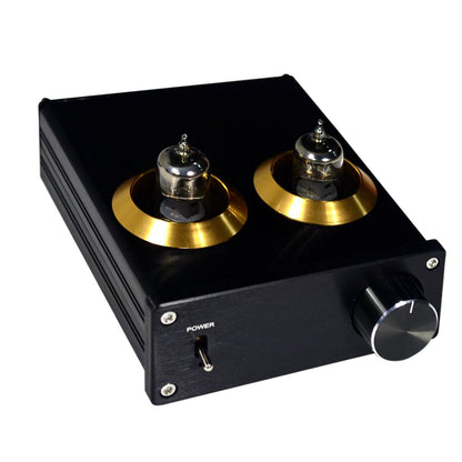 HiFi Vacuum Stereo Tube Preamp Tube Preamplifier Digital Preamp 6J1 Black + Power Supply
