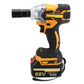 68V 6000mAh Cordless Wrench Electric Impact Wrench Brushless Wrench Tool 2 Batteries 1 Charger