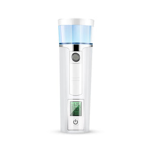 Face Steamer Spray Water Meter Skin Test Beauty Instrument With Screen Display USB Charge