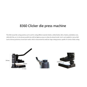 8360 Leather Cutting Machine Manual Leather Mold Die Cutting Machine