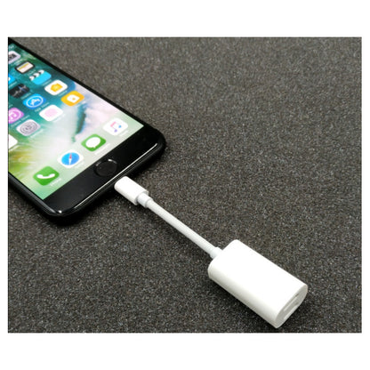 2 In 1 Dual Lighting Adapter for iPhone Headphone Adapter for iPhone