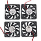 4 Pcs 12V Cooling Fan Brushless DC Cooler Fan Printer 5010 2-Pin 60x60x10mm