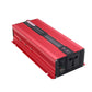 2000W Car Power Inverter DC 24V to AC 220V Solar Power Inverter LCD Display Red