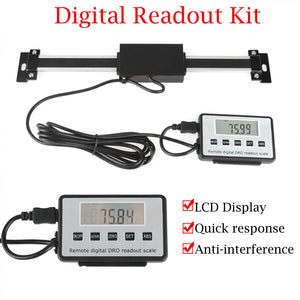 0-200mm Digital Readout DRO Linear Remote LCD for Milling Machines Lathe