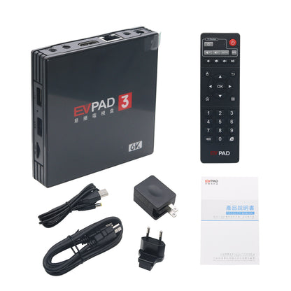 EVPAD3 TV Box 電視機頂盒 16G+2G 分辨率5760x3240 八核 64Bit  雙頻WiFi  杜比音效 6K畫質 藍牙4.1