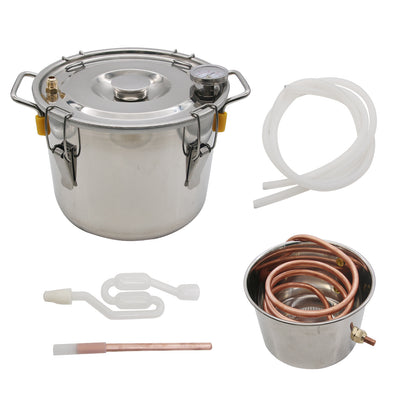 2Gal 8L Alcohol Distiller Wine Water Distiller Making Kit Brew Kit Household