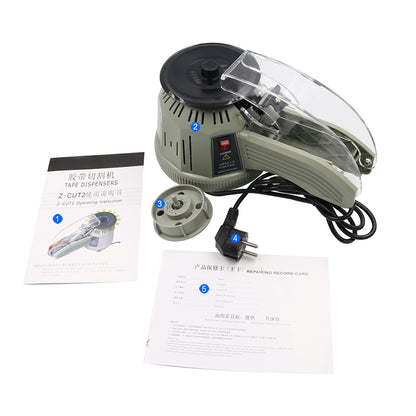 Electric Tape Dispenser Semi-Automatic Type Adhesive Tape Cutter Cutting Machine 11-58mm FZ-208