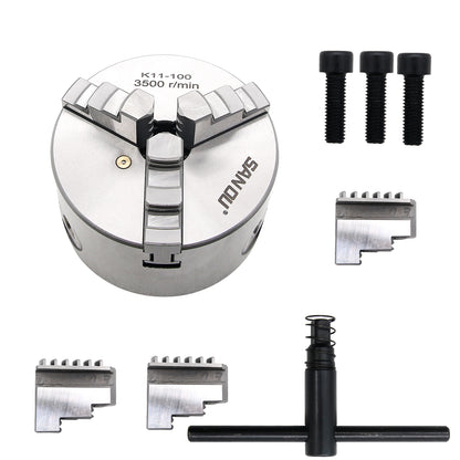 K11-100 Metal Lathe Chuck 3 Jaw 100mm Self Centering &amp; Reversible Jaw