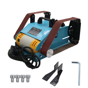 220V Bench Belt Sander 950W Desktop Double Belt Grinder Sanding Machine Polishing Tool