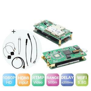 5.8G Wireless Video Transmitter Receiver HDMI Input 1080P WiFi Module with Metal Housing Finished
