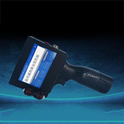 Handheld Inkjet Printer 12.7mm Print Height 6 Language Time QR Code Barcode Logo +Black Cartridge M6