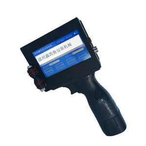 Handheld Inkjet Printer 12.7mm Print Height 6 Language Time QR Code Barcode Logo +Black Cartridge M6