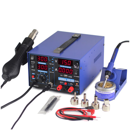 3 In 1 Soldering Rework Station 110V + Hot Air Gun + 15V 2A DC Power Supply 853D USB 2A