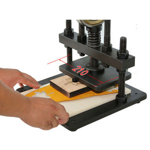 Manual Leather Cutting Machine Leather Paper PVC Sheet Sampling Machine 14*20cm