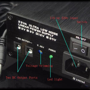 16V 25W Linear Power Supply Ultra Low Noise for XMOS DAC Dual Output Ports