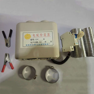 400W 24V Car Defroster Car Heater Fan 2 Air Outlet 90℃Winter Warmer w/Leakage Protection Switch