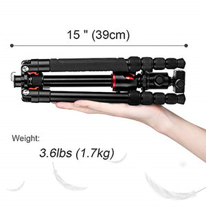 TM2515T DSLR Camera Tripod Professional Horizontal Aluminum Tripod for Canon Nikon DSLR Camera