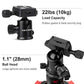TM2515T DSLR Camera Tripod Professional Horizontal Aluminum Tripod for Canon Nikon DSLR Camera