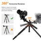 TM2515T DSLR Camera Tripod Professional Horizontal Aluminum Tripod for Canon Nikon DSLR Camera