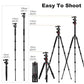 TM2515T DSLR Camera Tripod Professional Horizontal Aluminum Tripod for Canon Nikon DSLR Camera