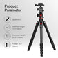 TM2515T DSLR Camera Tripod Professional Horizontal Aluminum Tripod for Canon Nikon DSLR Camera