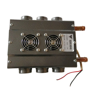 12V Universal Car Heater Car Heater Fan 6 Air Outlets Double Sided Van Defroster Copper Inlet Tubes